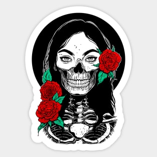 Dead Girl. Death Sticker